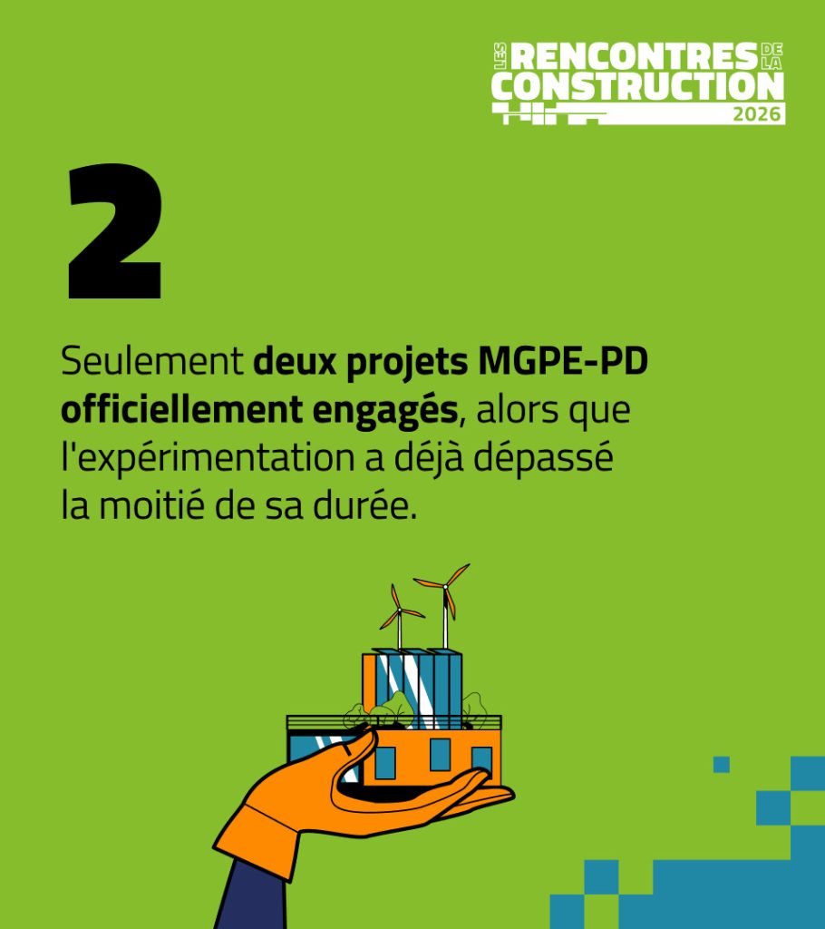 2 : seulement deux projets MGPE-PD officiellement engagés, alors que l’expérimentation a déjà dépassé la moitié de sa durée